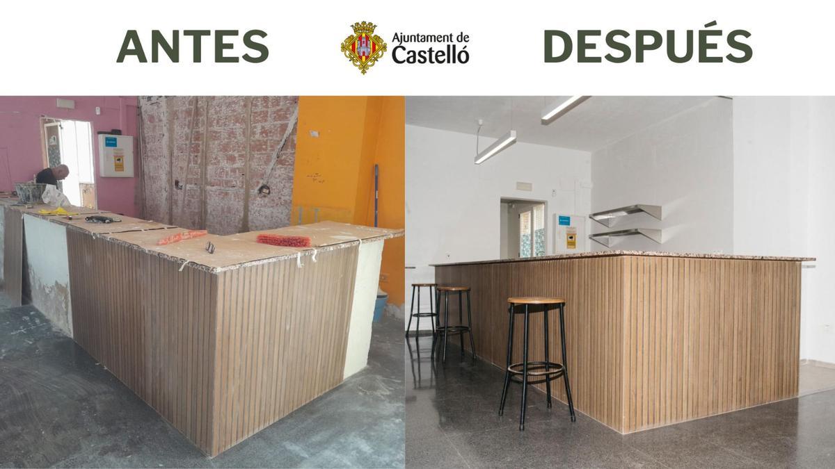 Barra del centro cívico del grupo San Lorenzo.