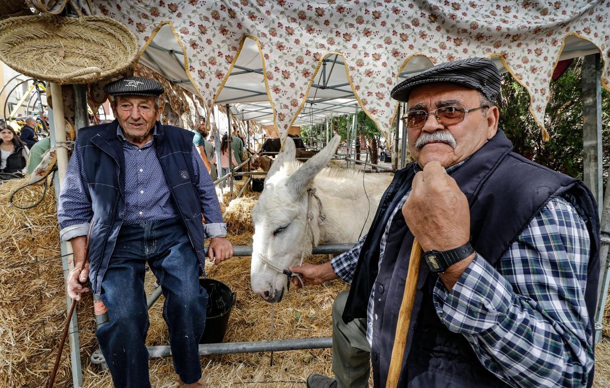 Jaime Cardona y José Castillo, vendedores de ganado en la Fira.