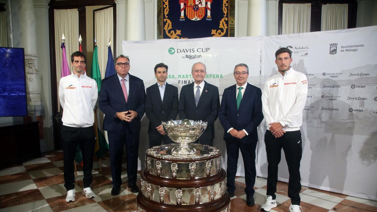 La presentacion en Málaga de las Finales de la Copa Davis
