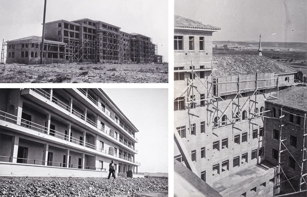 Los primeros trabajos de edificación del Royo Villanova, en los años 50