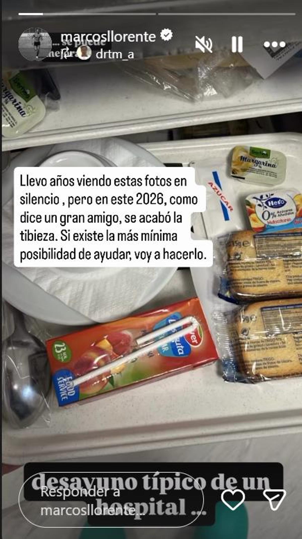 Historia de Instagram de Marcos Llorente.