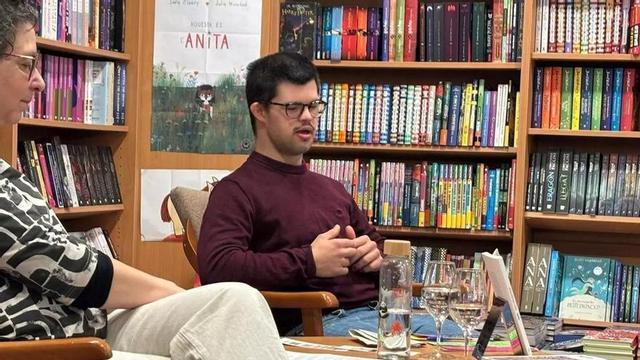 Quim Vilamajó, durant la presentació del seu llibre.