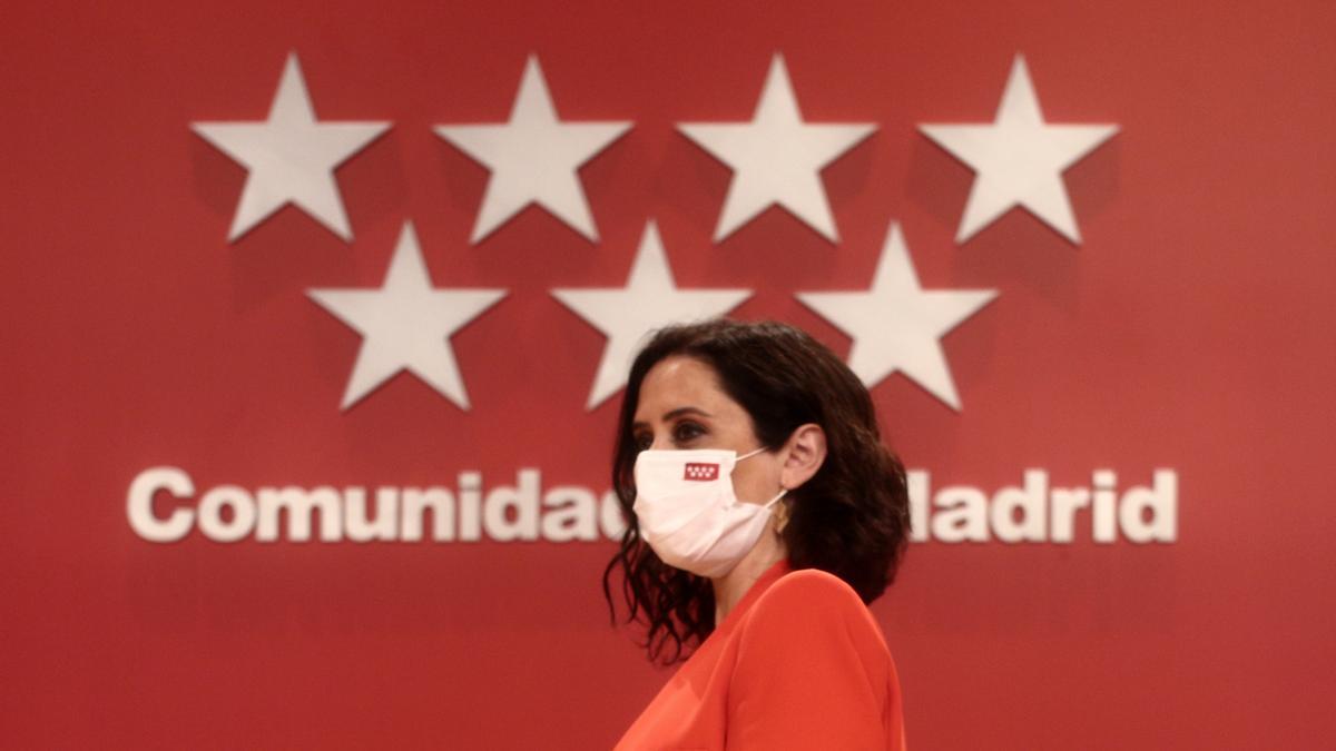 La presidenta de la Comunidad de Madrid, Isabel Díaz Ayuso