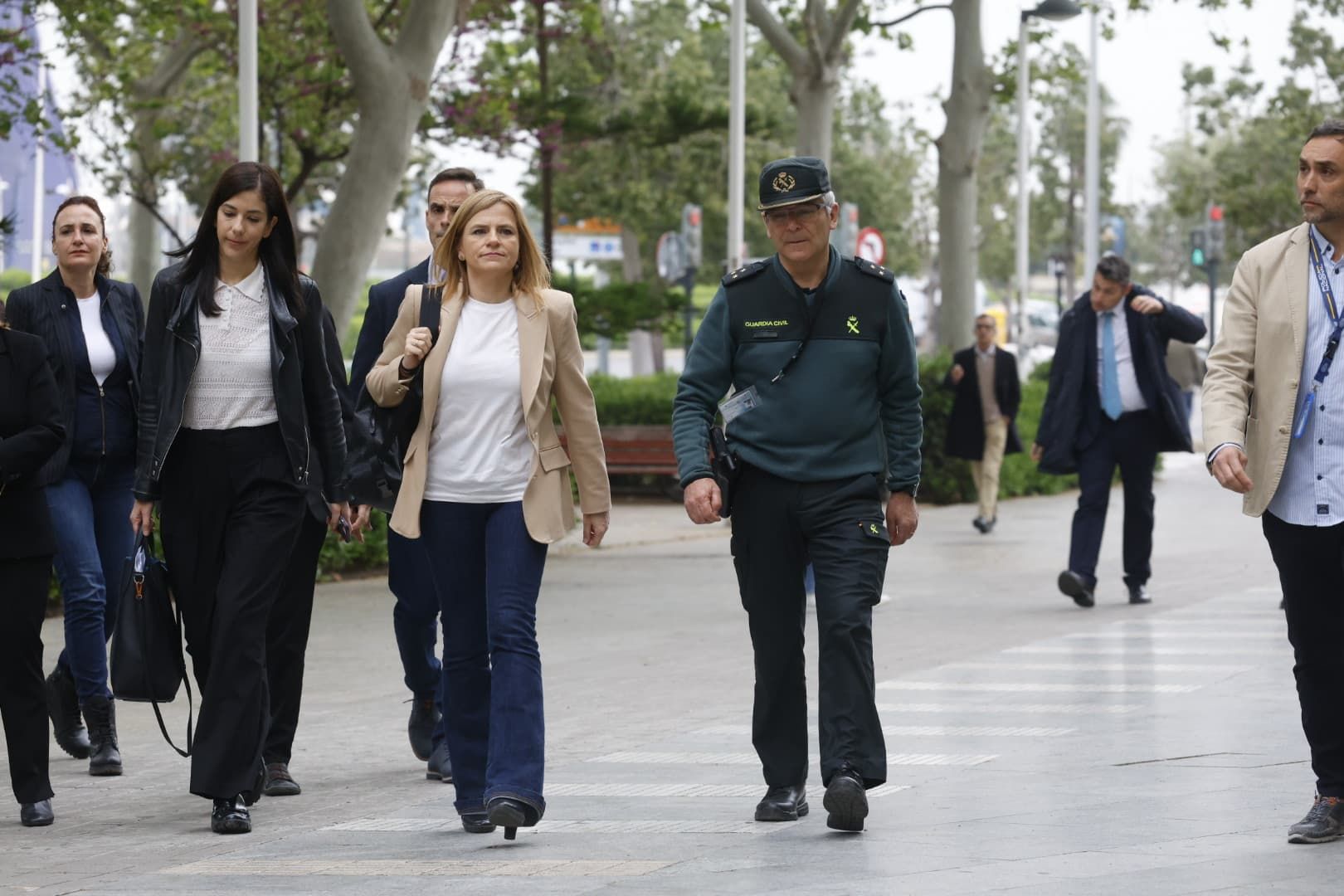 Pilar Bernabé declara en la Ciudad de la Justicia en la instrucción de la dana
