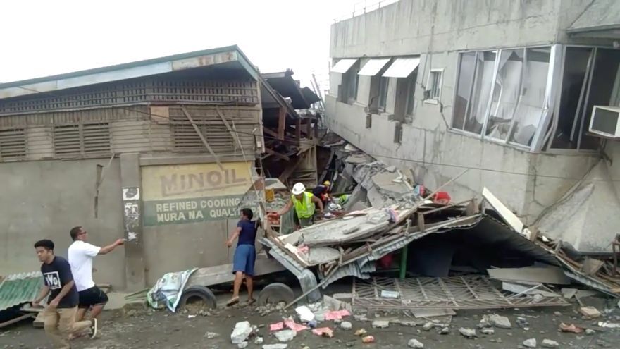 Imagen de archivo de un terremoto en Filipinas.