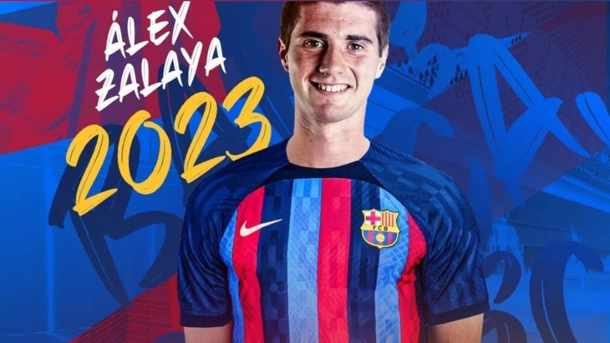 Álex Zalaya, nuevo jugador del Barça Atlètic