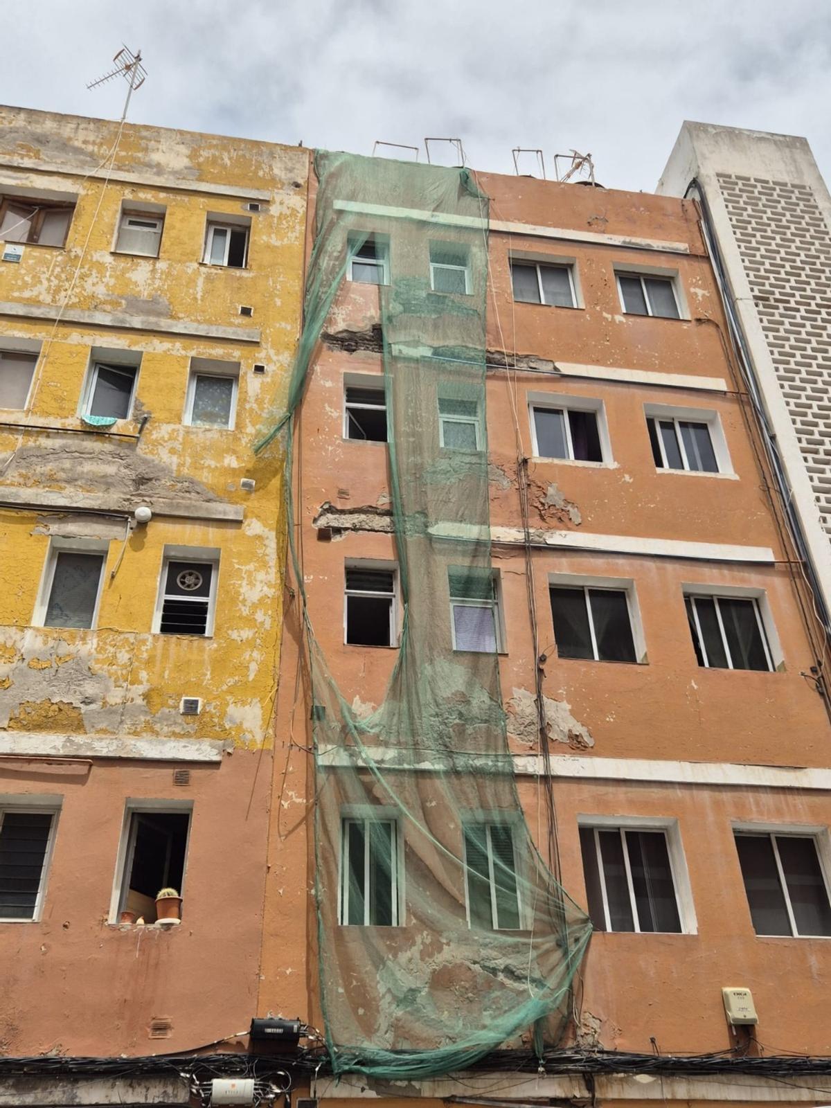 Deterioro de viviendas en la barriada de San Francisco de Las Palmas de Gran Canaria
