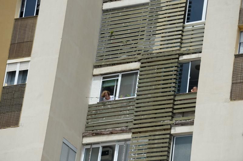 Incendio en un edificio de Jinámar