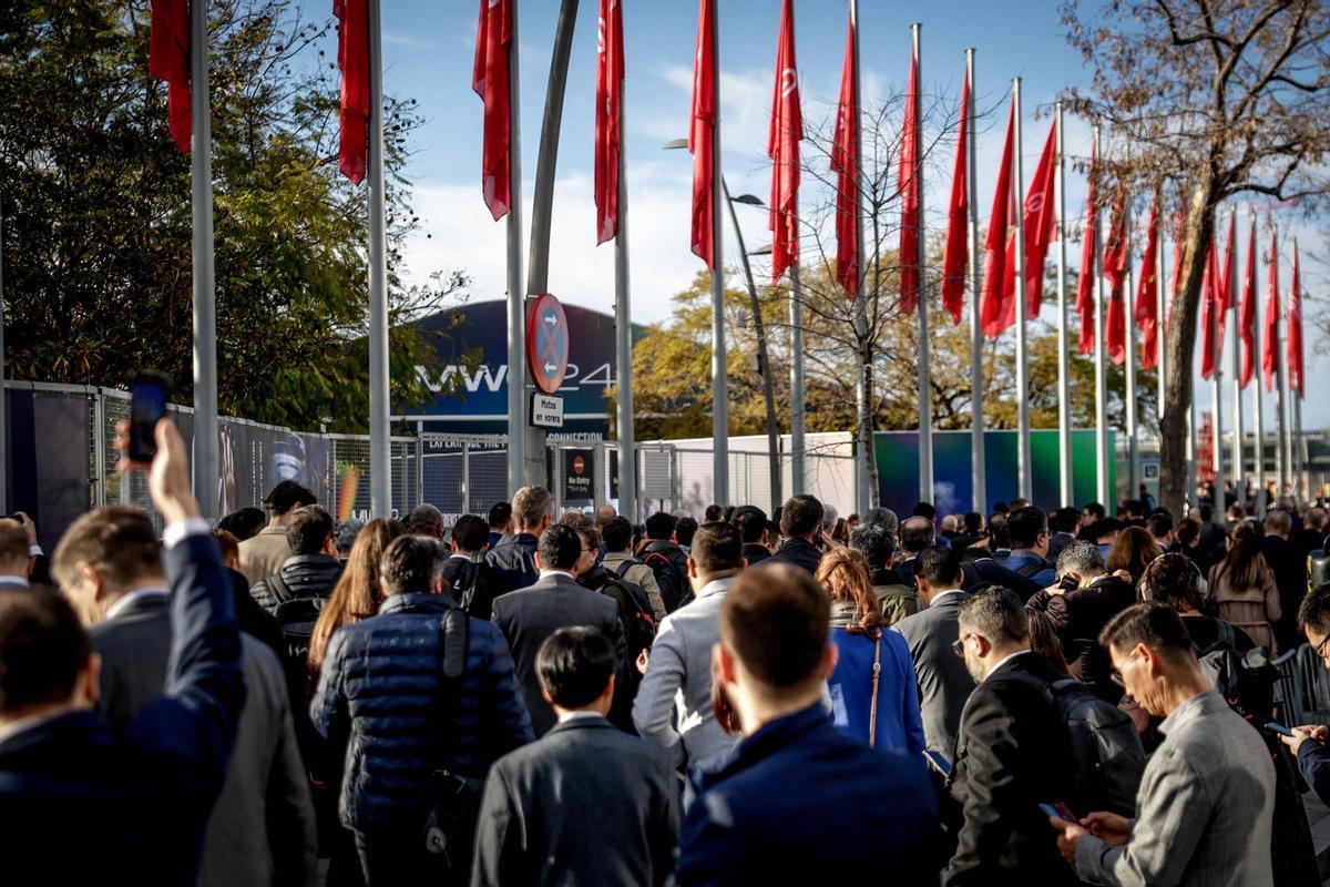 Inauguración del Mobile World Congress en la Fira de Barcelona