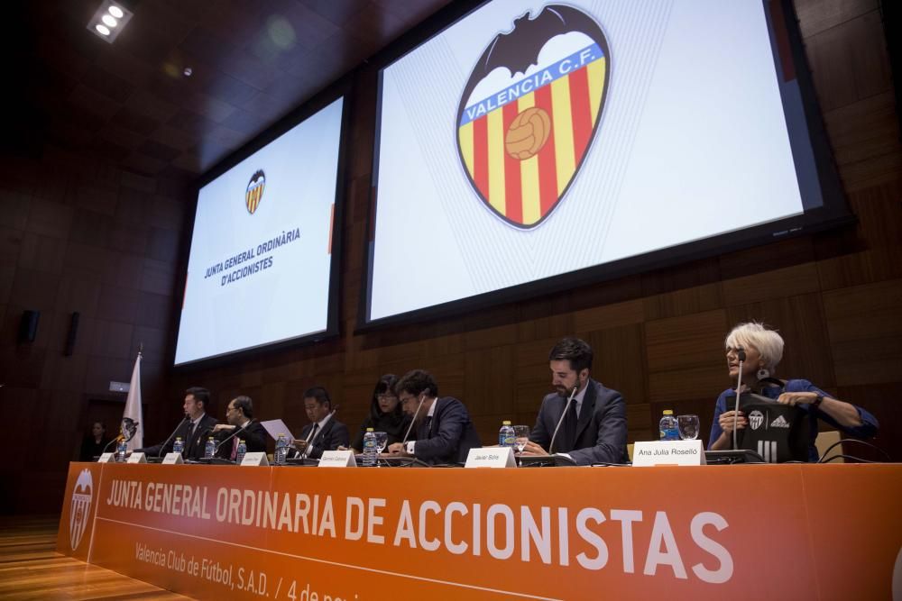 Asamblea general de accionistas del Valencia CF