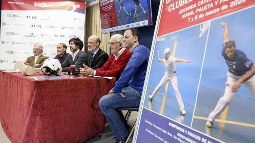 Presentación del Campeonato del España de clubes de pelota.