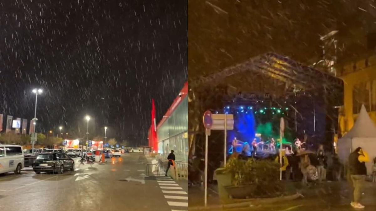 La nieve hace su primera aparición en Palma