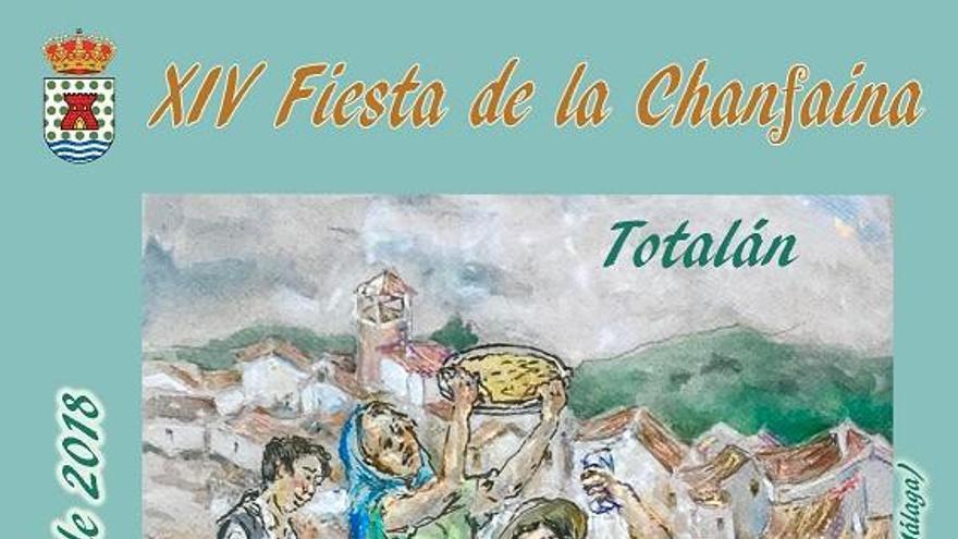 Cartel de la XIV Fiesta de la Chanfaina en Totalán.