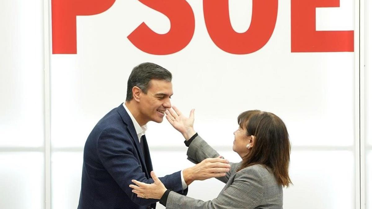 Pedro Sánchez en la reunión de la Comisión Ejecutiva Federal del PSOE