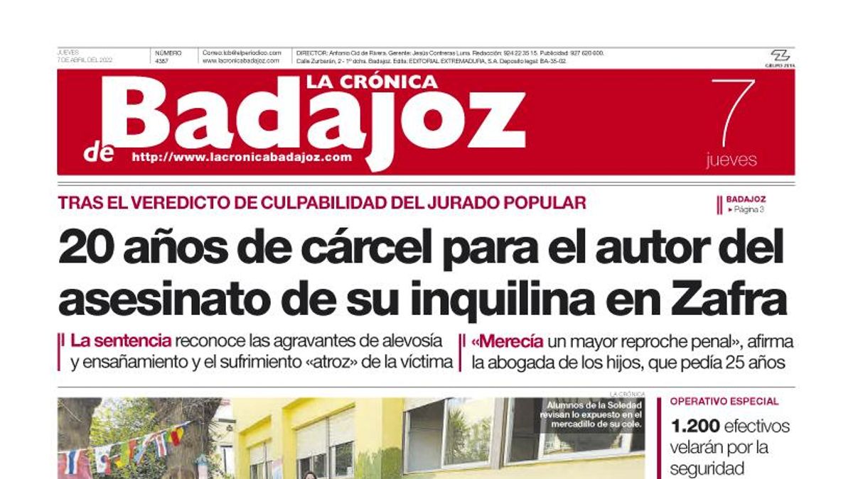 Consulta la portada correspondiente al día 7 de abril del 2022