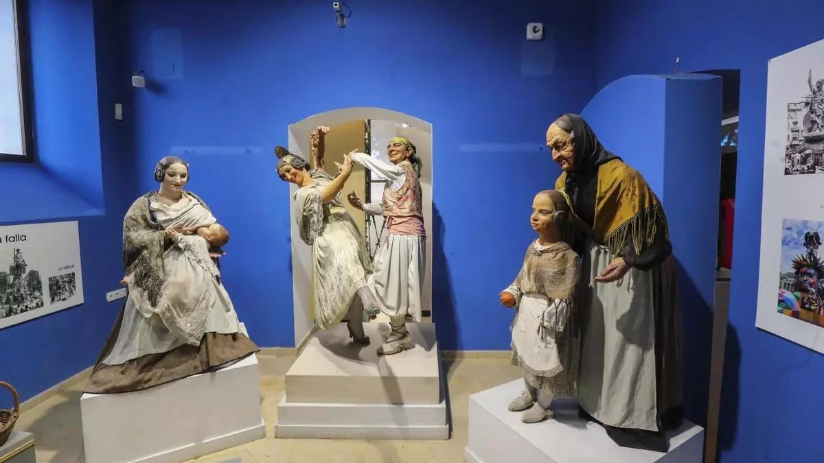 Imagen de archivo de ninots del Museu Faller