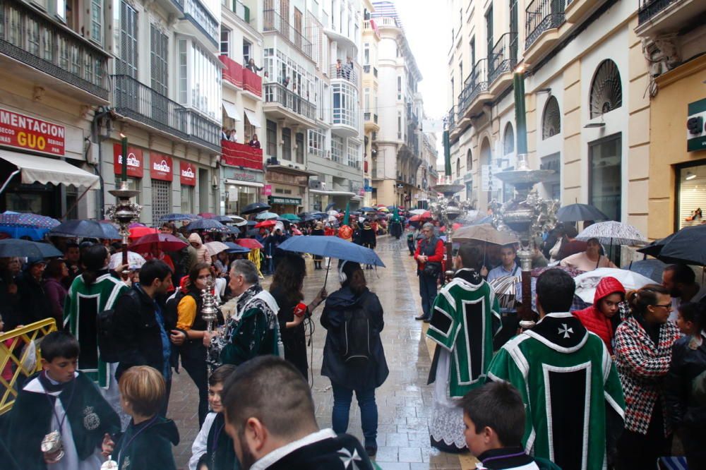 Las imágenes de la procesión de Vera Cruz, en el Jueves Santo de la Semana Santa de Málaga