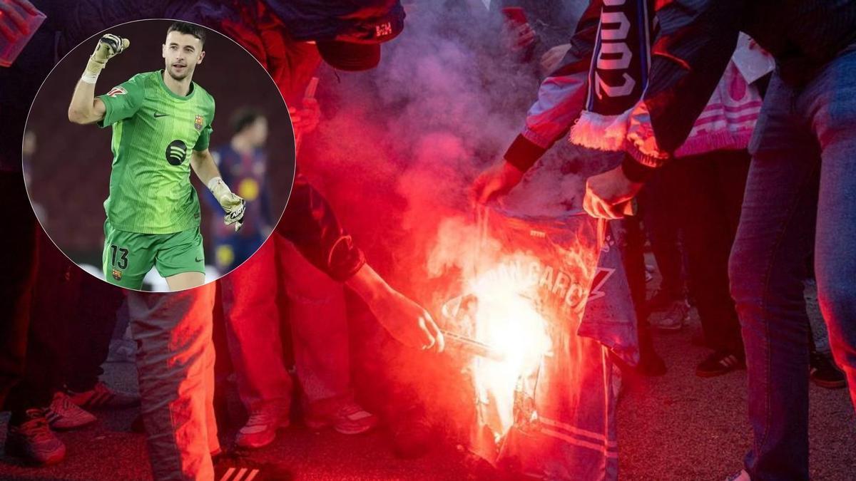 Crema de samarretes de Joan García aquest dissabte a les portes de l'Espanyol