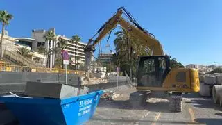 Empiezan los trabajos de demolición de la discoteca Social Club Mallorca del Paseo Marítimo