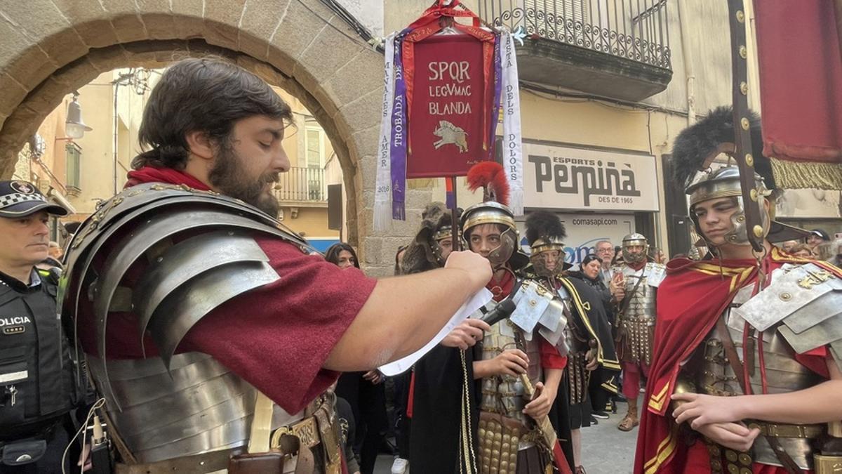 Mateu Balmanya i Martí Serra, nou i antic capità.