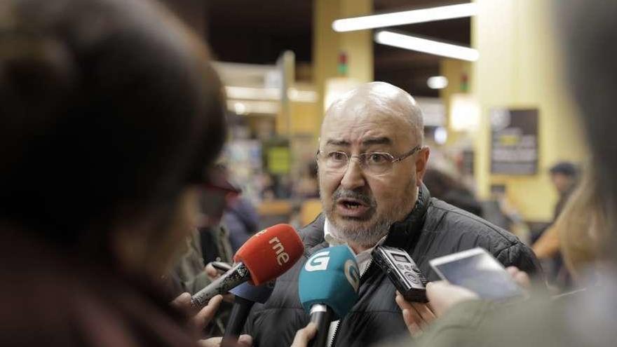 El secretario xeral de Unións Agrarias, Roberto García, ayer.