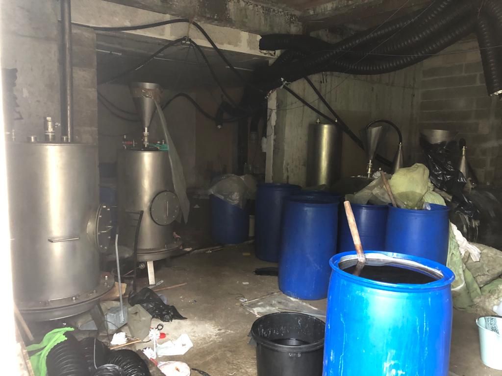 Un laboratorio internacional de cocaína en medio de Cotobade