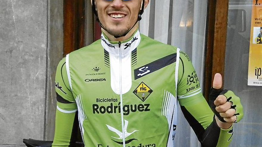 José Manuel Díaz, del Bicicletas Rodríguez, con la selección sub-23