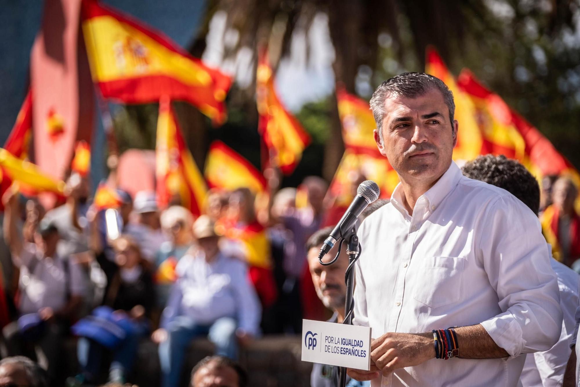 Manifestación contra la ley de amnistía en Santa Cruz de Tenerife