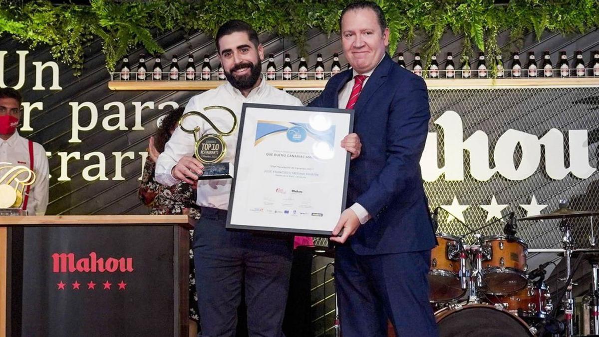 Premio a ‘Mejor Chef Revelación de Canarias’ a José Francisco Medina. | | LP/DLP