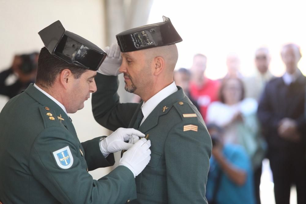 Actos del Día de la Hispanidad en la comandancia de la Guardia Civil de Gijón