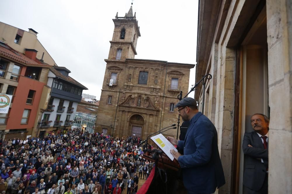 Pregón y chupinazo de las fiestas de San Mateo de Oviedo