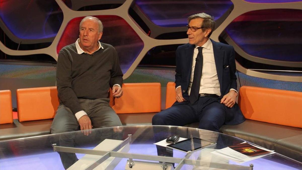 Braida y Rexach, en el sofá del programa 'Hat-trick' de Esport 3