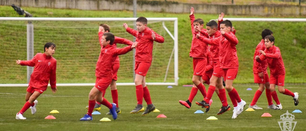 Entrenamiento de las categorías inferiores en Mareo