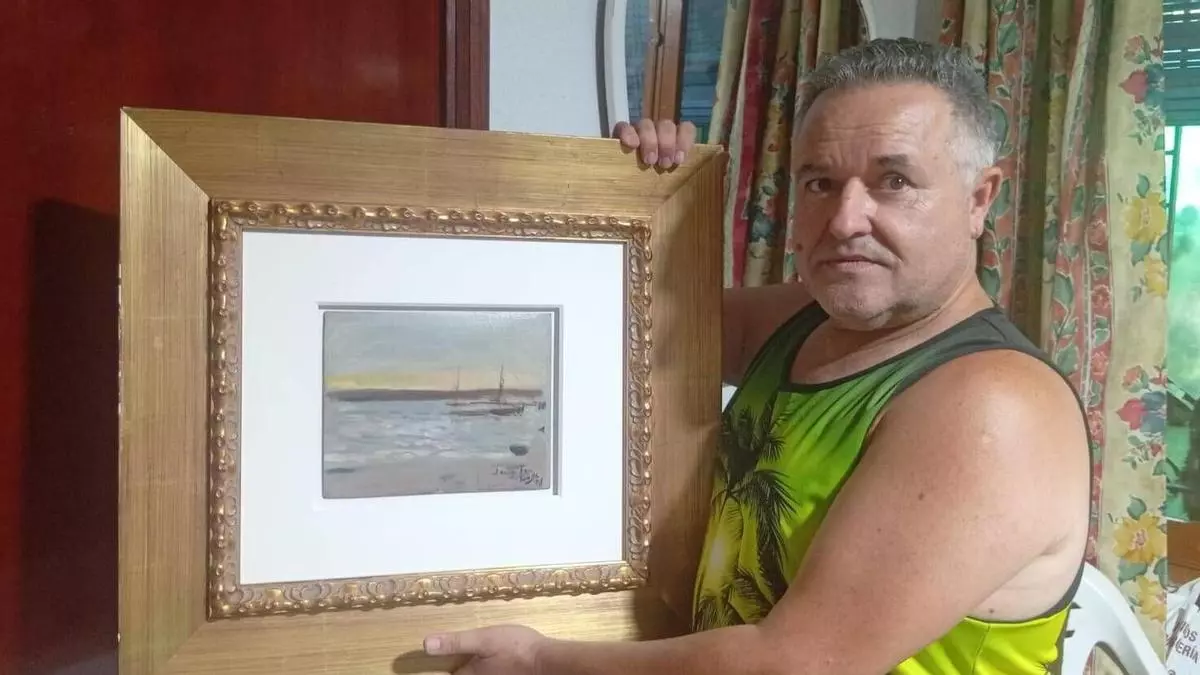Andrés, el señor de Murcia que rescató el cuadro de Sorolla desaparecido en Sevilla: "Cuando vi la firma, consulté a la IA y llamé a una casa de subastas, me daban un pastizal"
