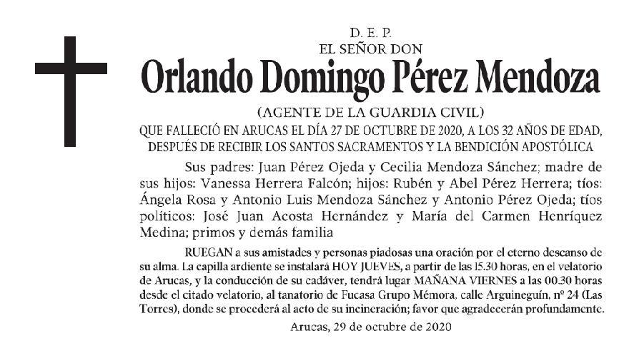 Orlando Domingo Pérez Mendoza