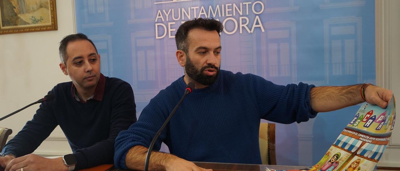 Alberto Alonso y David Gago en la presentación de la actividad.