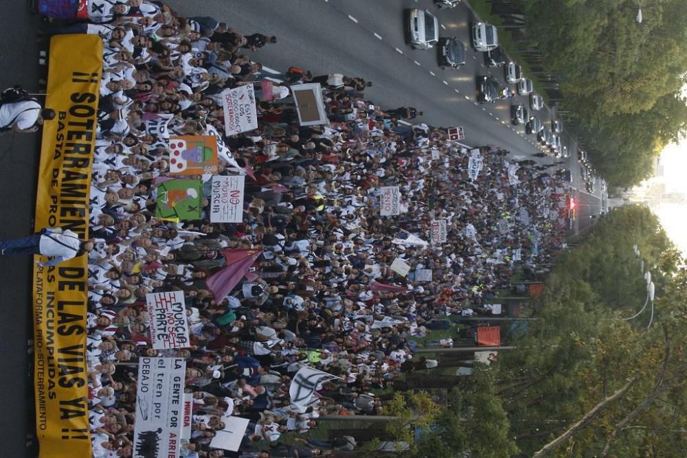 Manifestación contra el muro de Murcia en Madrid