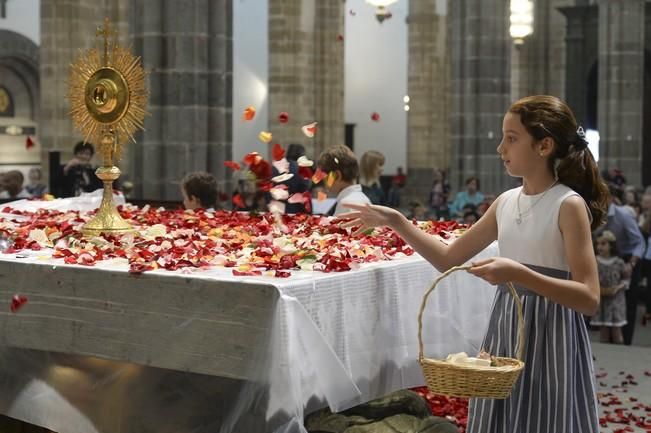 LLUVIA DE PETALOS EN LA CATEDRAL