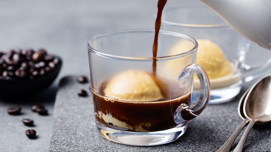 Helado y café, la fórmula italiana del &#039;affogato&#039;.