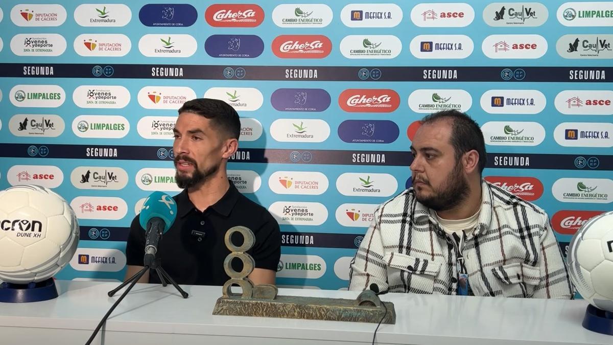 Diego Merino y Jesús Manibardo, en la presentación del primero.