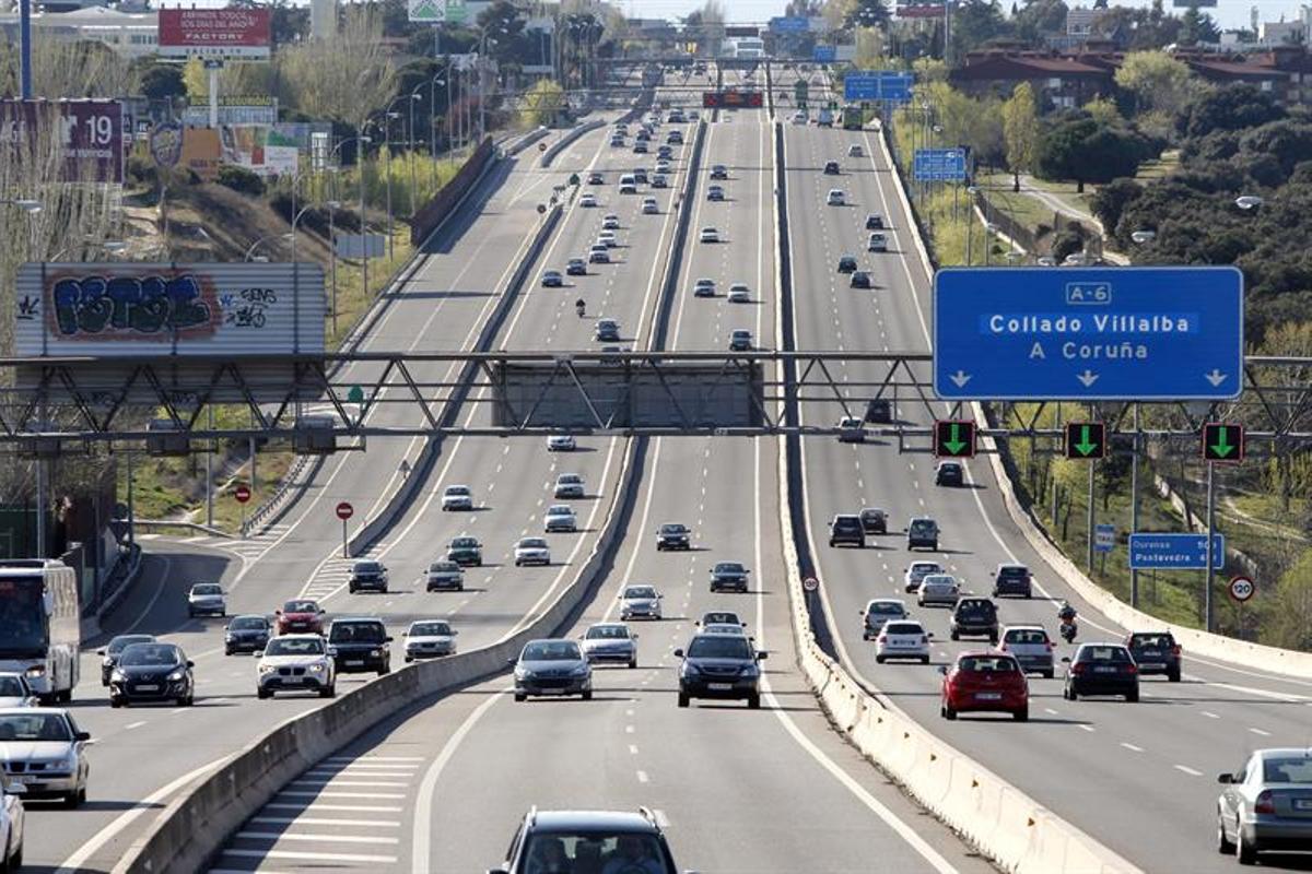 A 6 a su paso por Las Rozas.