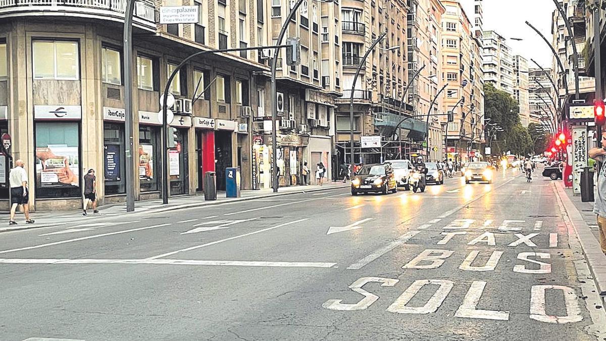 La Gran Vía no cuenta con las tradicionales luces con motivo de la Feria de Septiembre