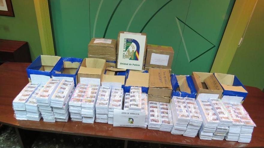 Confiscan 350.000 euros en cupones ilegales que pretendían vender en Cáceres