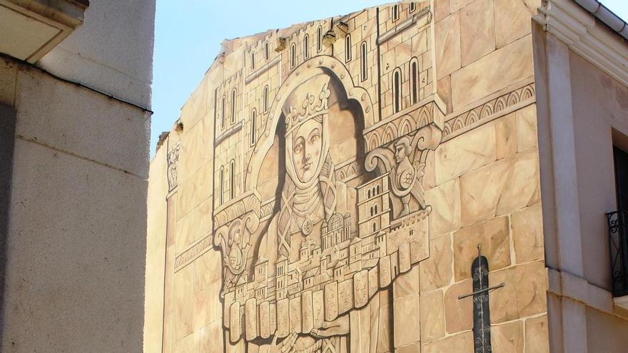 Nuevo mural de Doña Urraca, en la calle de Balborraz de Zamora