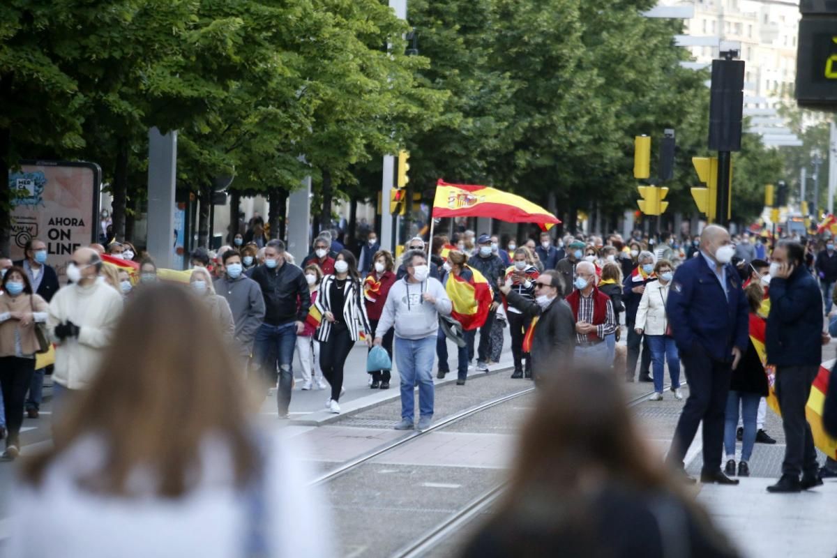 Cacerolada contra el Gobierno en Zaragoza