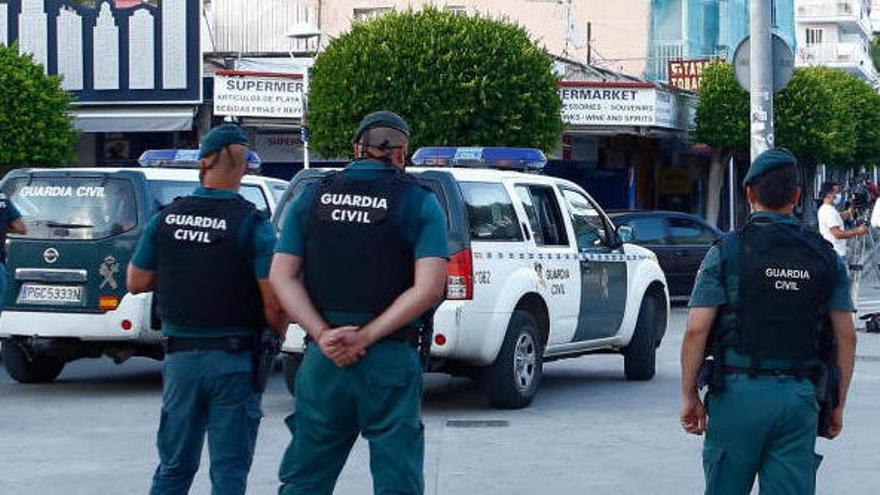 Die Guardia Civil in Magaluf.