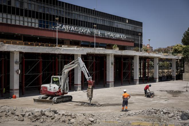 En imágenes | Así avanzan las obras del Portillo en Zaragoza