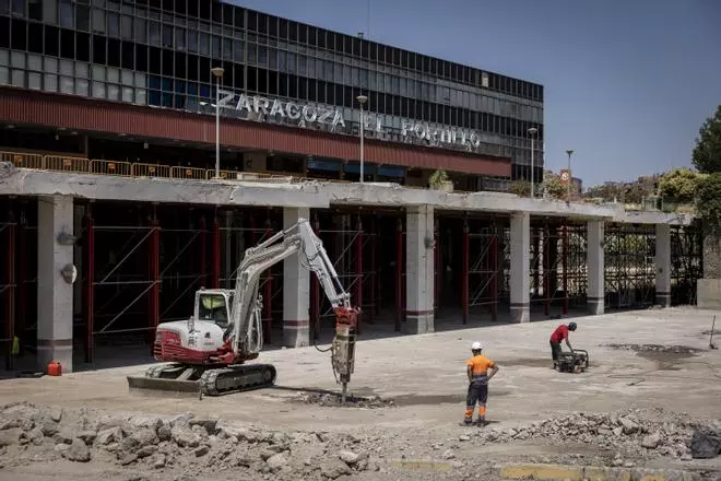 En imágenes | Así avanzan las obras del Portillo en Zaragoza