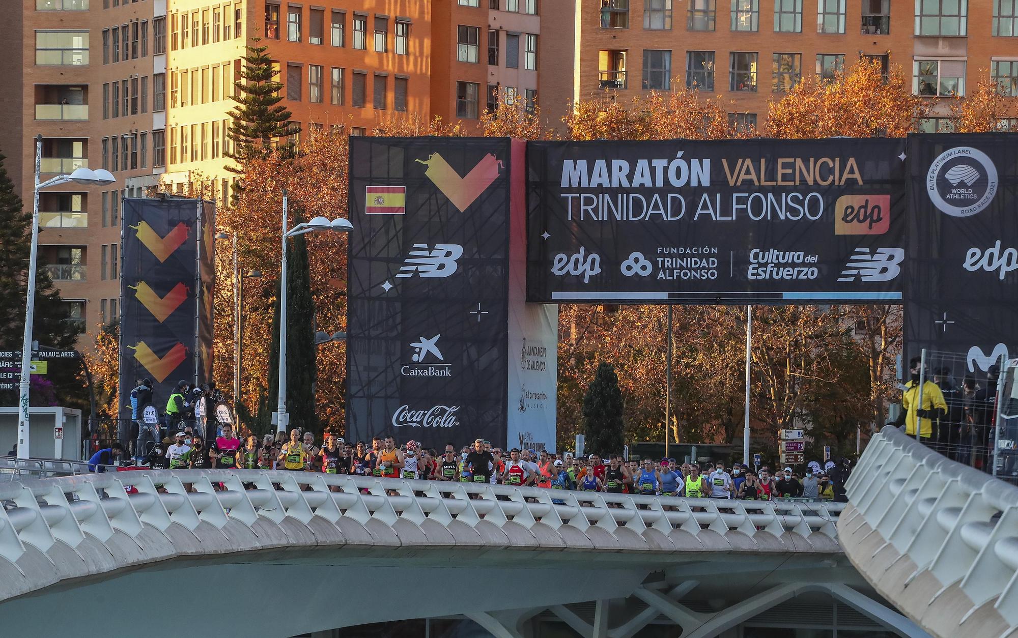 Salida del Maratón Valencia 2021
