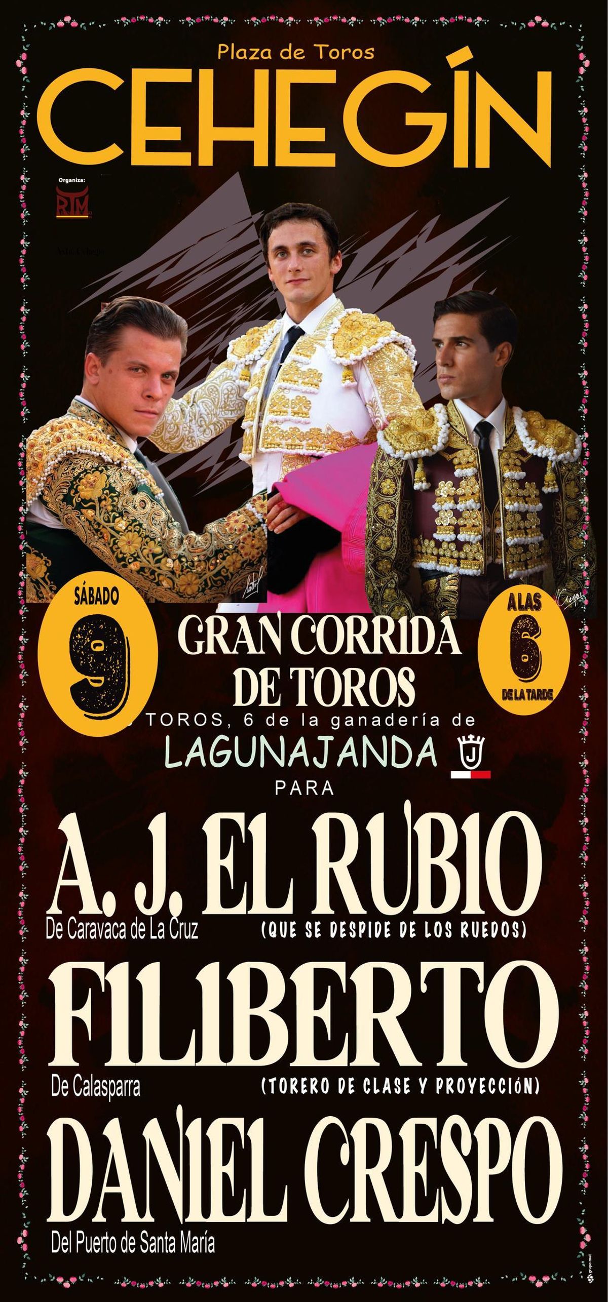 Cartel de la corrida de toros